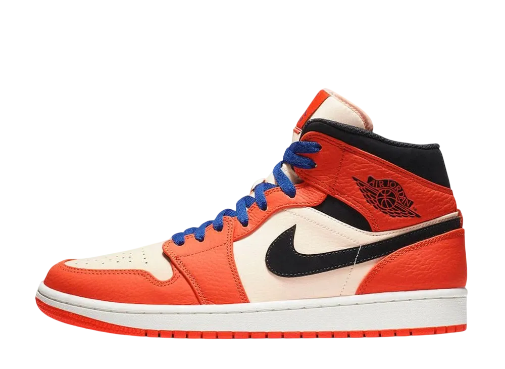 ナイキ エアジョーダン1 ミッド "チーム オレンジ ブラック (GS)"