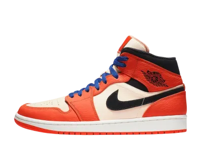 Nike GS Air Jordan 1 Mid "Team Orange/Black"