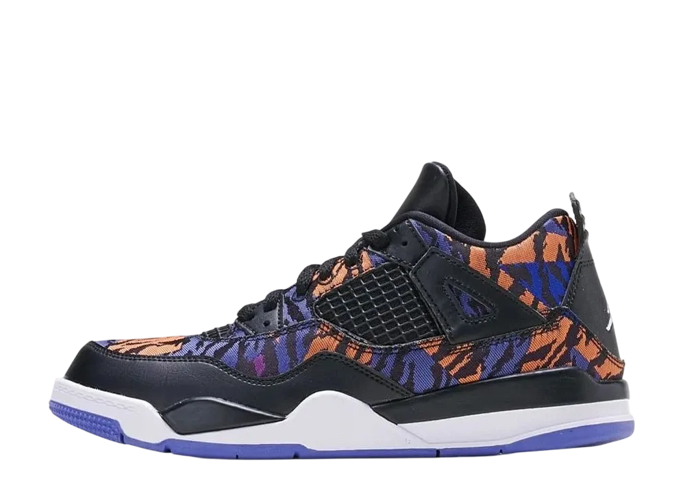 ナイキ PS エアジョーダン4 レトロ "ブラック/ラッシュバイオレット"(キッズ)