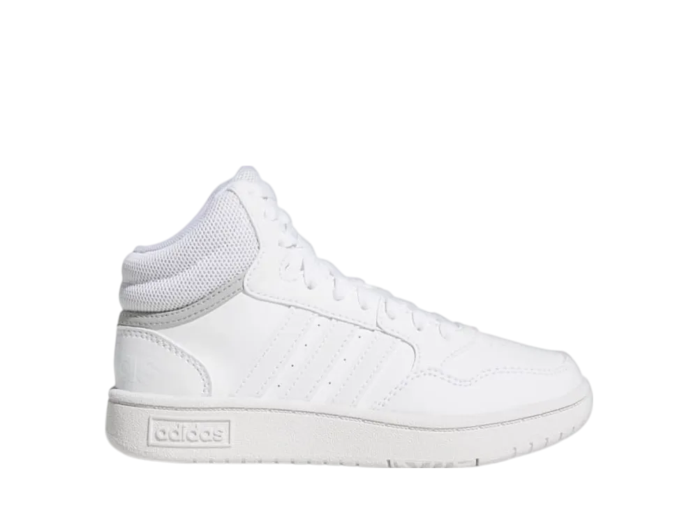 アディダス GS フープス ミッド "クラウドホワイト/グレーツー" (キッズ)
