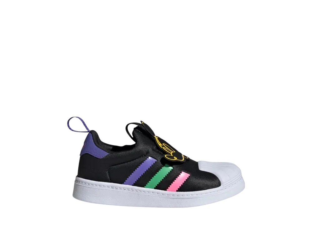 ディズニー ミッキー × アディダスオリジナルス PS SST360 "コアブラック/クラウドホワイト/イエロー" (キッズ)