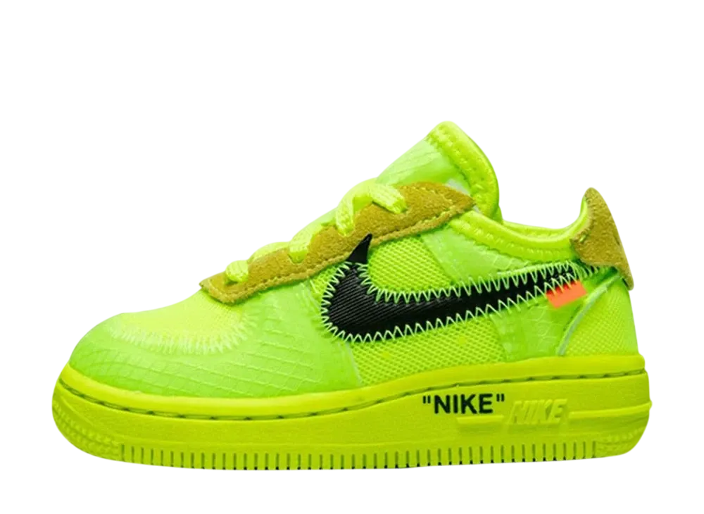 Off-White × Nike TD Air Force 1 Low "Volt"