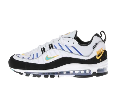 NIKE AIR MAX 98 WHITE TEAL NEBULA UNIVERSITY GOLD