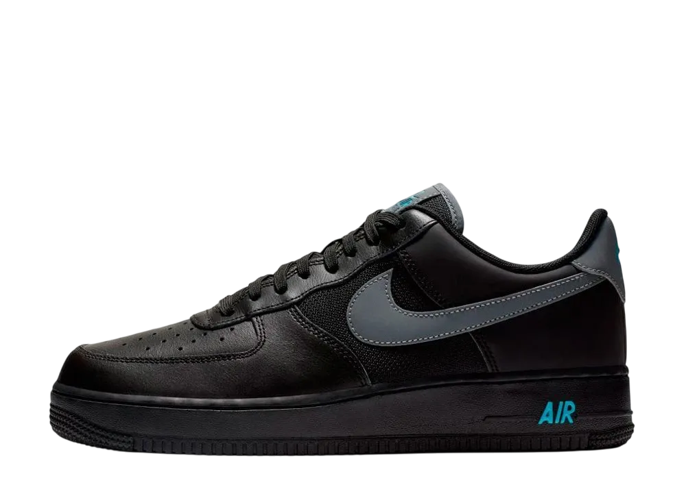 Nike Air Force 1 Low "Black Blue Fury Cool Grey"