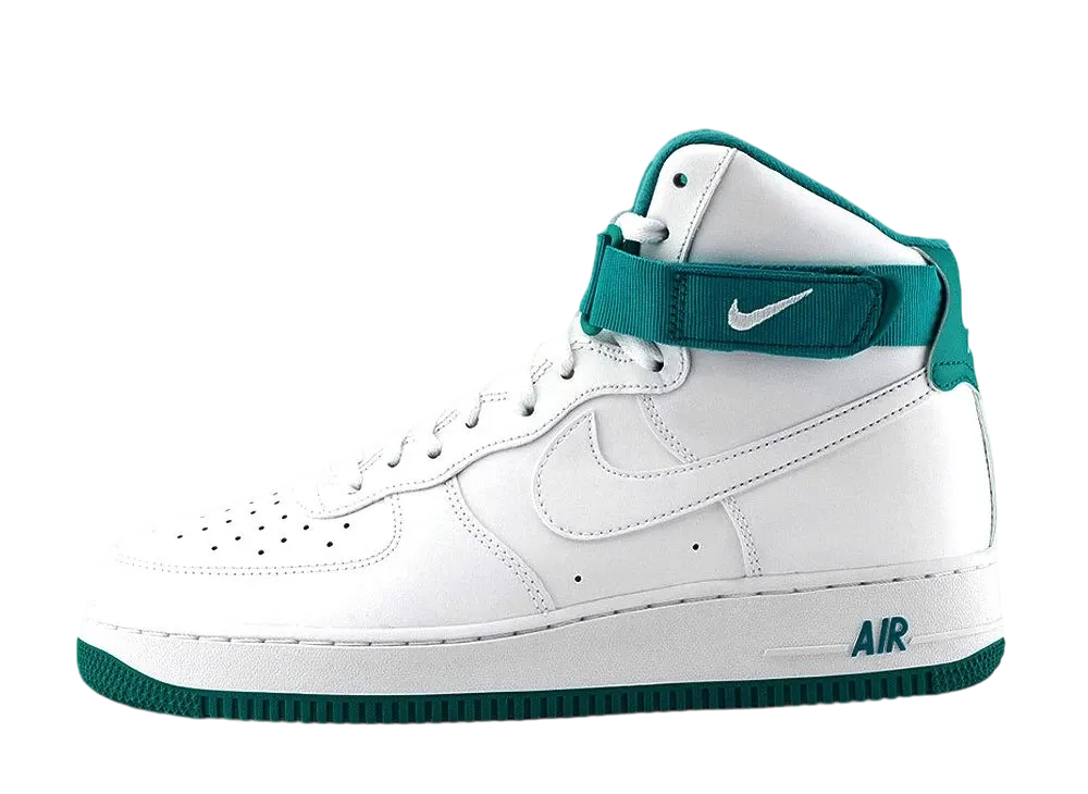 ナイキ エアフォース1 ハイ "ホワイト ネプチューン グリーン"