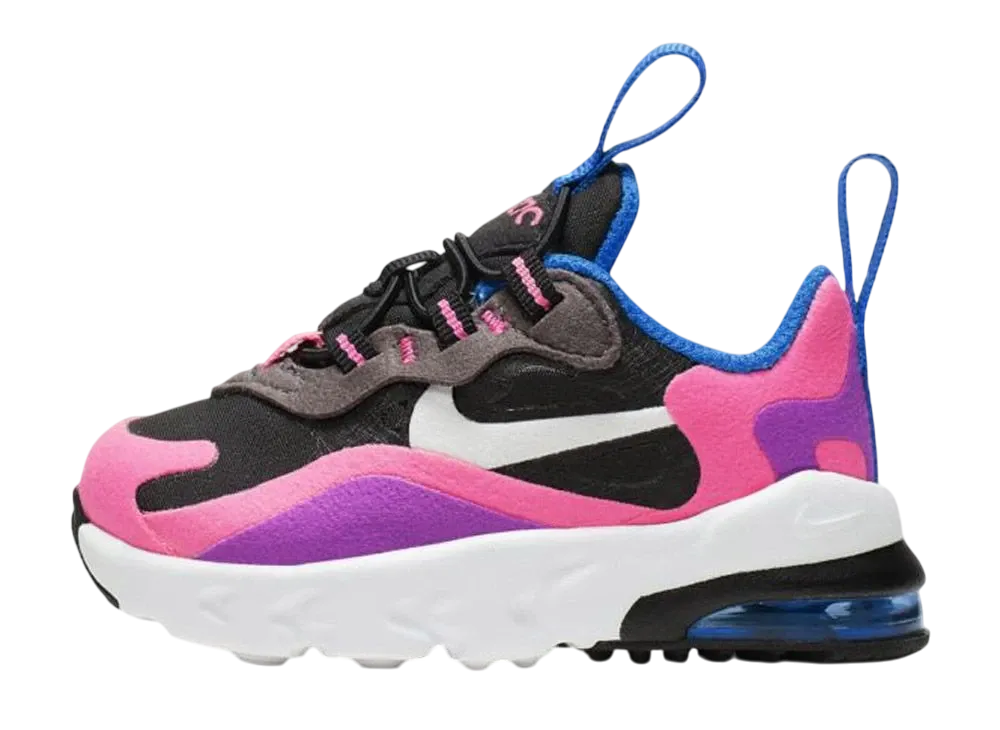 ナイキ TD エアマックス270 リアクト "ブラック/ハイパー ピンク/ビビッドパープル"(キッズ)