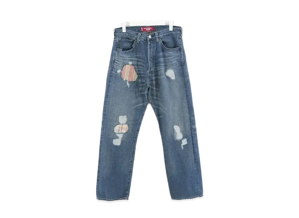 JUNYA WATANABE MAN Cotton Selvedge Denim Product Processing LEVI'S W Name Pants "Indigo"