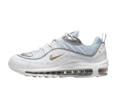 Nike Women's Air Max 98 "White Silver Gold"