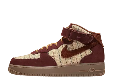 Nike Air Force 1 Mid "Plaid Brown"