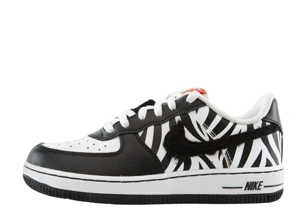 ナイキ PS エアフォース1 ロー "ゼブラ/サファリ" (キッズ)