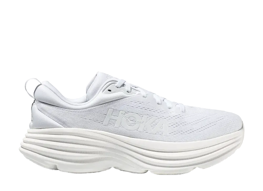 Hoka Bondi 8 "White/White"