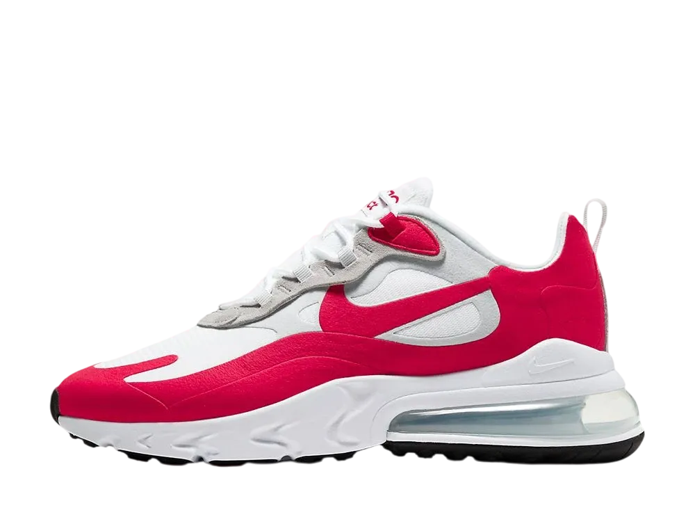 NIKE AIR MAX 270 REACT WHITE UNIVERSITY RED