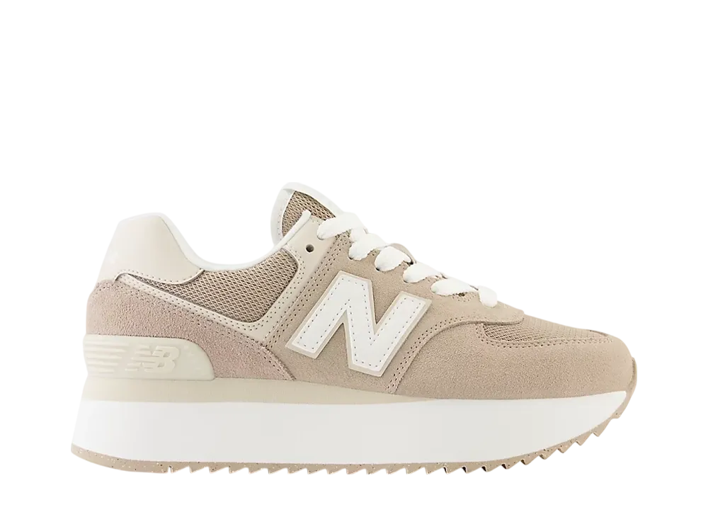 New Balance Women's 574+ "Driftwood/Timber Wolf/White"