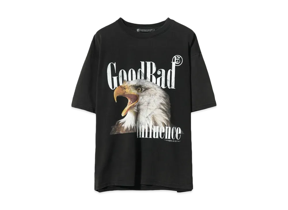 A GOOD BAD INFLUENCE EAGLE T-SHIRT "BLACK"