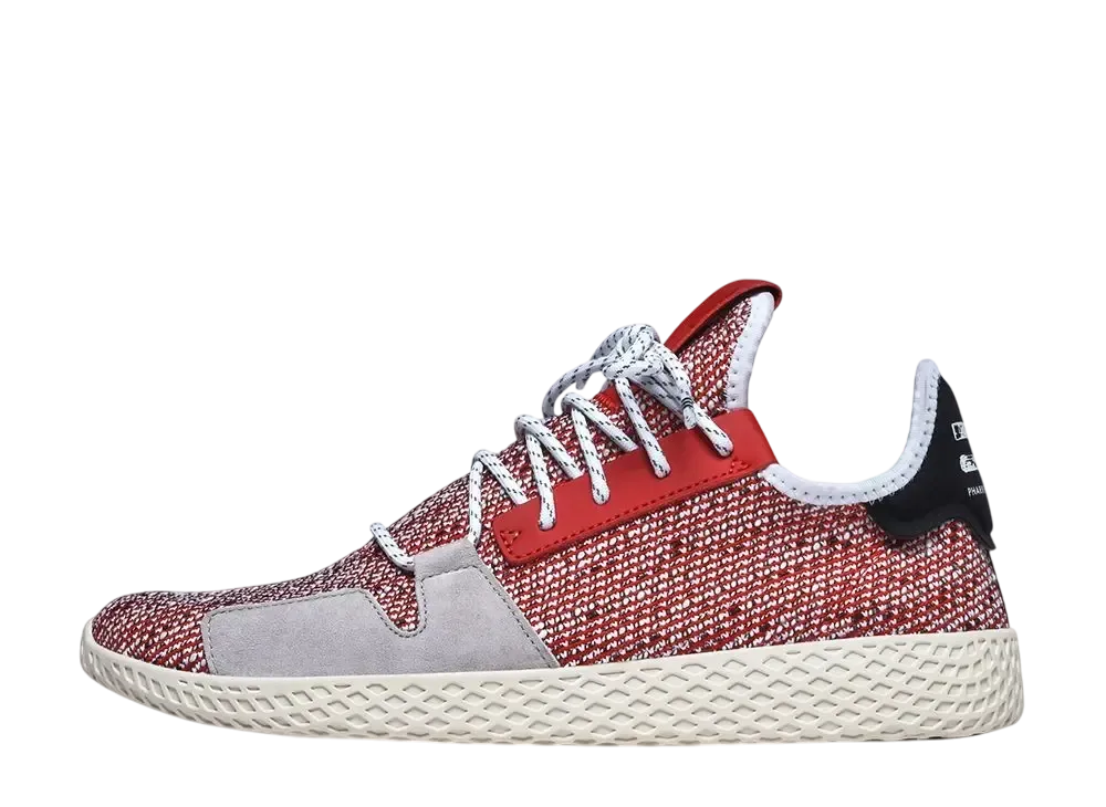 ファレル・ウィリアムス × アディダス  オリジナルス テニスフー V2 ソーラー パック "スカーレット/フットウェアホワイト/コアブラック"