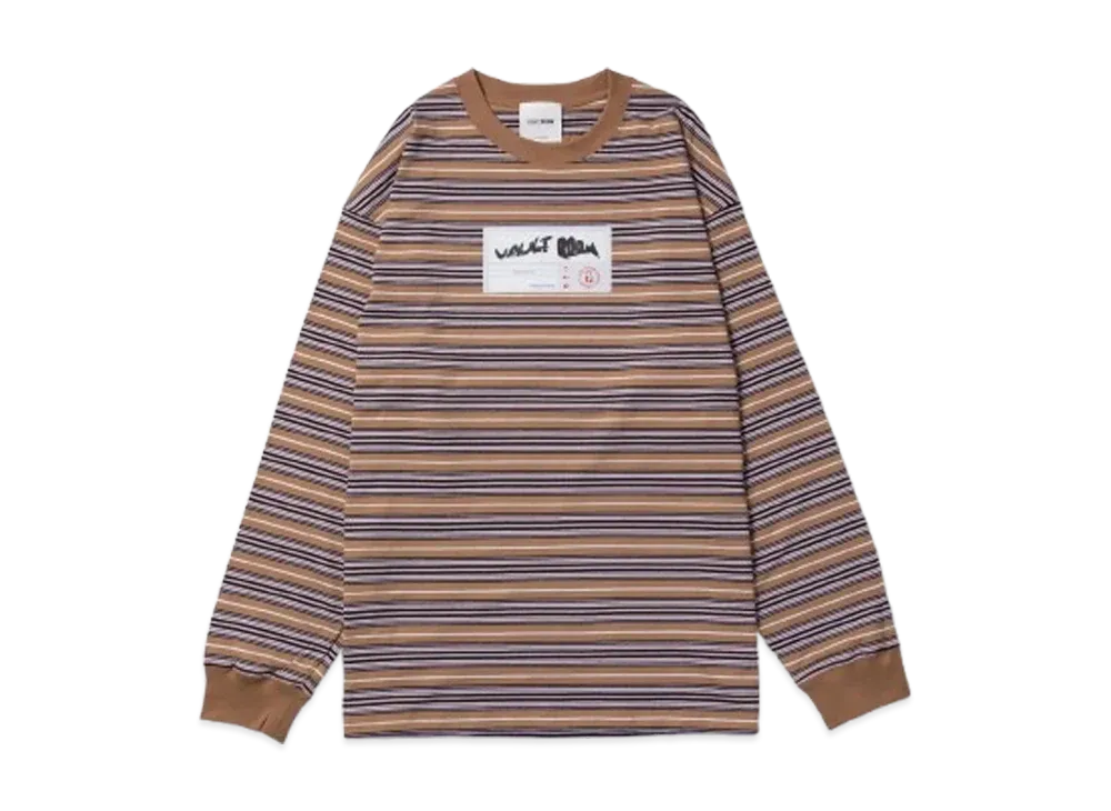 VAULTROOM I'm Not A Robot Big L/S Tee "Beige Border"