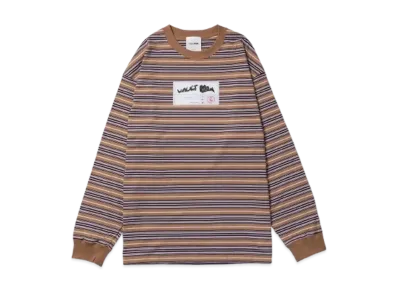 VAULTROOM I'm Not A Robot Big L/S Tee "Beige Border"