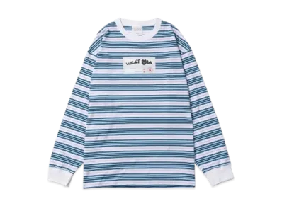 VAULTROOM I'm Not A Robot Big L/S Tee "Blue Border"