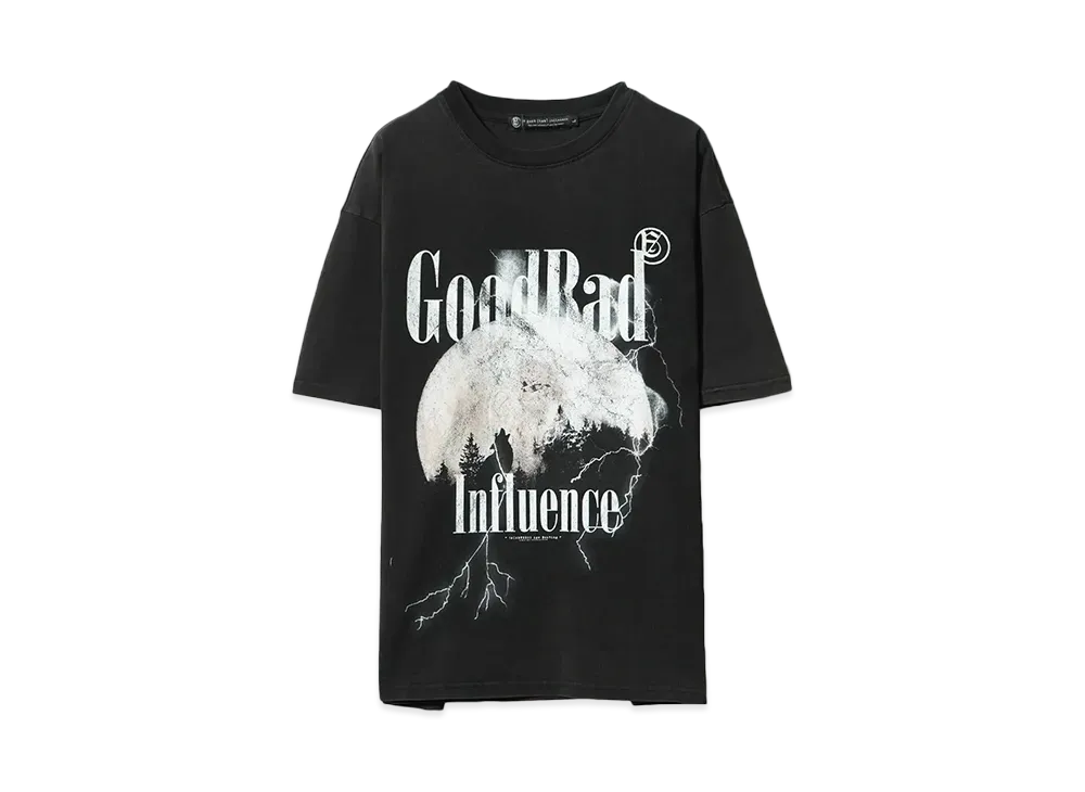 A GOOD BAD INFLUENCE MIDNIGHT MOON T-SHIRT "BLACK"