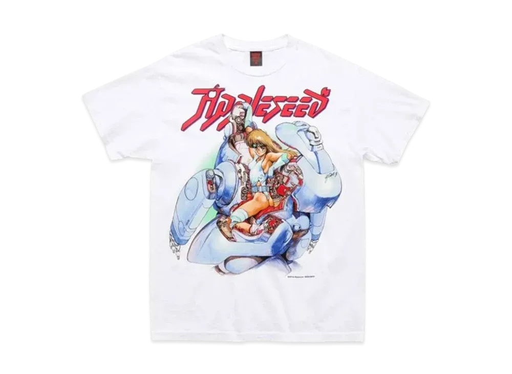 Geeks Rule x MASAMUNE SHIROW Appleseed 15 Silkscreen Printing T Shirt 01 "White"