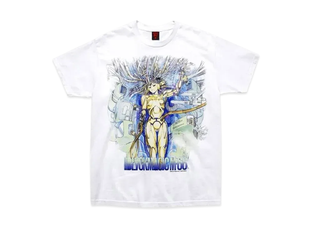Geeks Rule x MASAMUNE SHIROW Black Magic 15 Silkscreen Printing T Shirt "White"