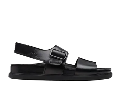 Clarks Torford Strap "Black Leather"