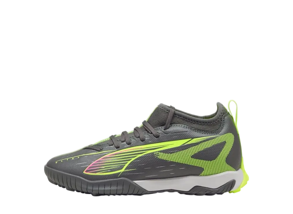 プーマ GS ウルトラ5 マッチ TT+ ミッド "マットエイジドシルバー/イエローアラート/プーマエイジドシルバー" (キッズ)