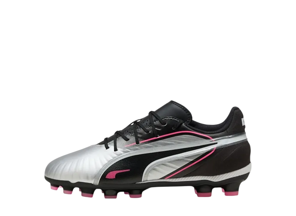 プーマ GS キング マッチ HG+ ミッド "プーマシルバー/プーマブラック/サンストラック/プーマホワイト" (キッズ)