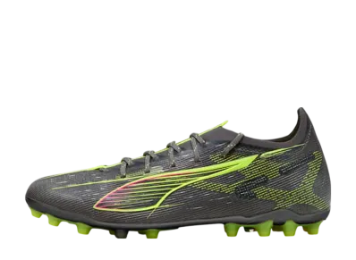 Puma Ultra 5 Ultimate MG "Matte Aged Silver/Yellow Alert/Sun Struck"