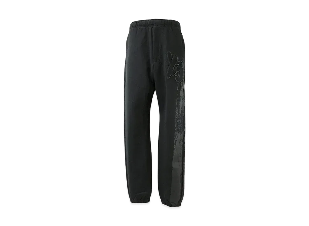 Y-3 Graphic Logo French Terry Pants "Black/Black"