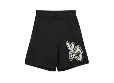 Y-3 Brush Logo Knit Short Pants "Black"
