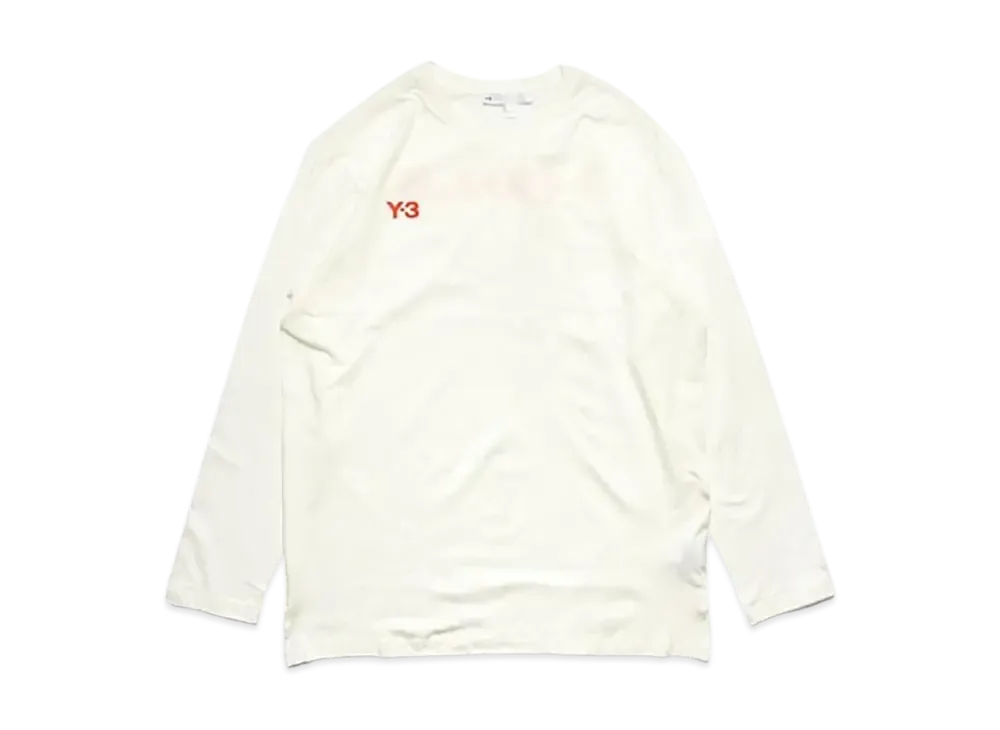 Y-3 U Graphic LS Tee "Core White"