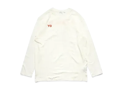 Y-3 U Graphic LS Tee "Core White"