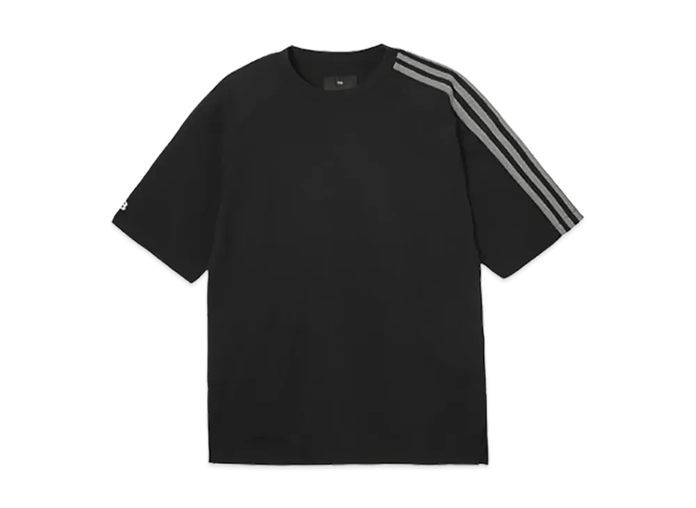 Y-3 3-Stripe SS Tee "Black/Off White"
