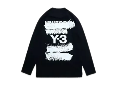 Y-3 U Graphic LS Tee "Black"