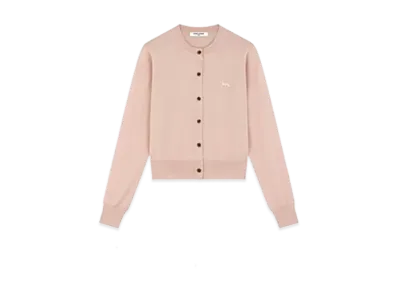 Maison Kitsune Baby Fox Patch Regular Cardigan "Pasture Rose"