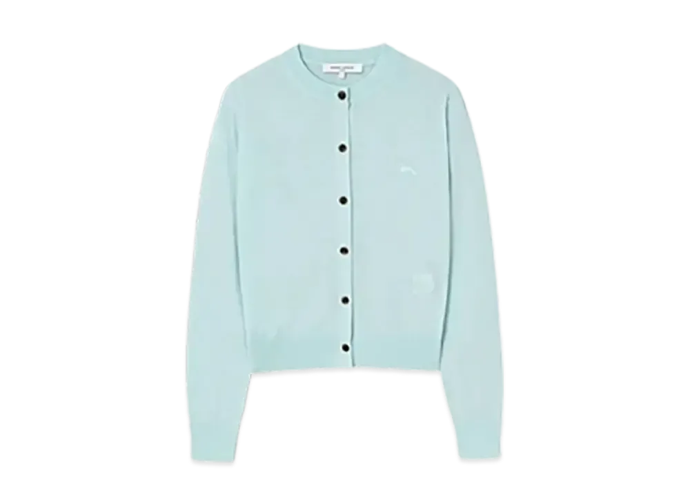 Maison Kitsune Baby Fox Patch Regular Cardigan "Peppermint"