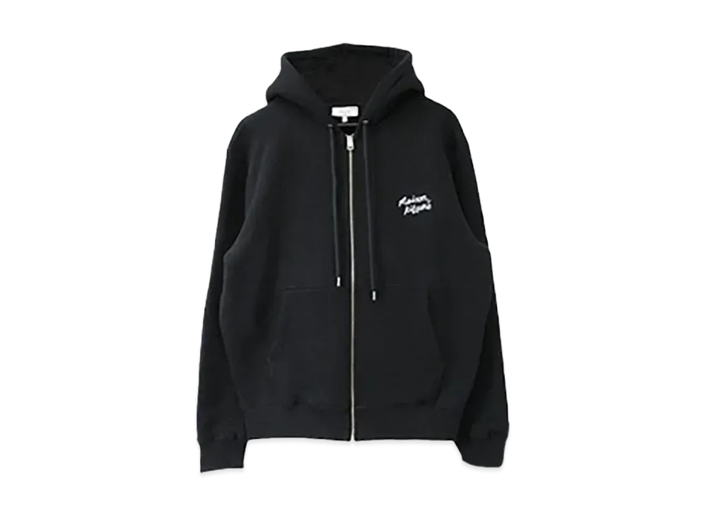 Maison Kitsune Bold Fox Head Patch Comfort Zip Hoodie 