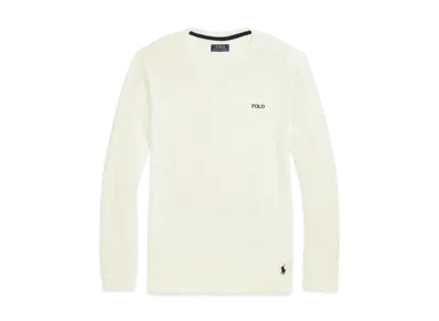 Polo Ralph Lauren Waffle Knit Crewneck Long T-shirt "Nevis"