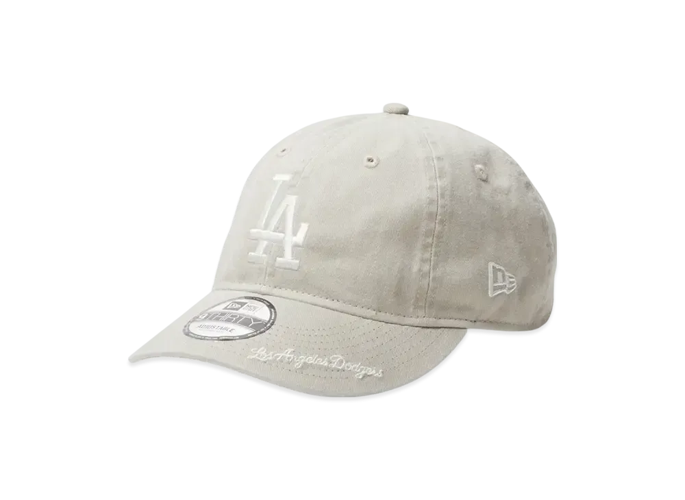 NEW ERA 9Thirty MLB Visor Logo Los Angeles Dodgers Acid Wash "Chrome"