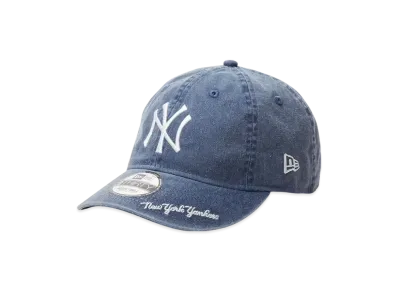 NEW ERA 9Thirty MLB Visor Logo New York Yankees Acid Wash "Navy"