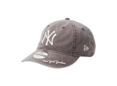 NEW ERA 9Thirty MLB Visor Logo New York Yankees Acid Wash "Khaki"