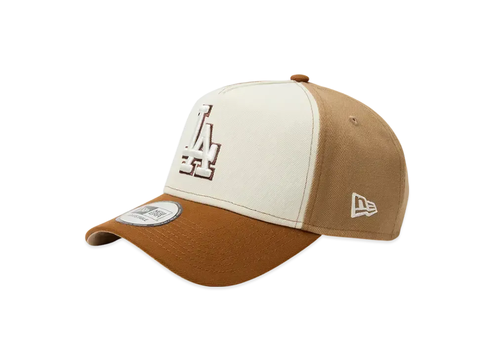 NEW ERA 9Forty A-Frame Pancakes Los Angeles Dodgers "Toasted Peanuts/Wine Coke/Khaki"