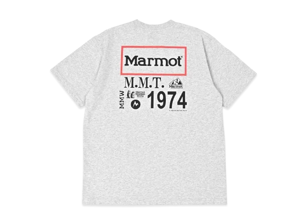 Marmot MMW Archive Logo T-Shirts "Heather Gray"