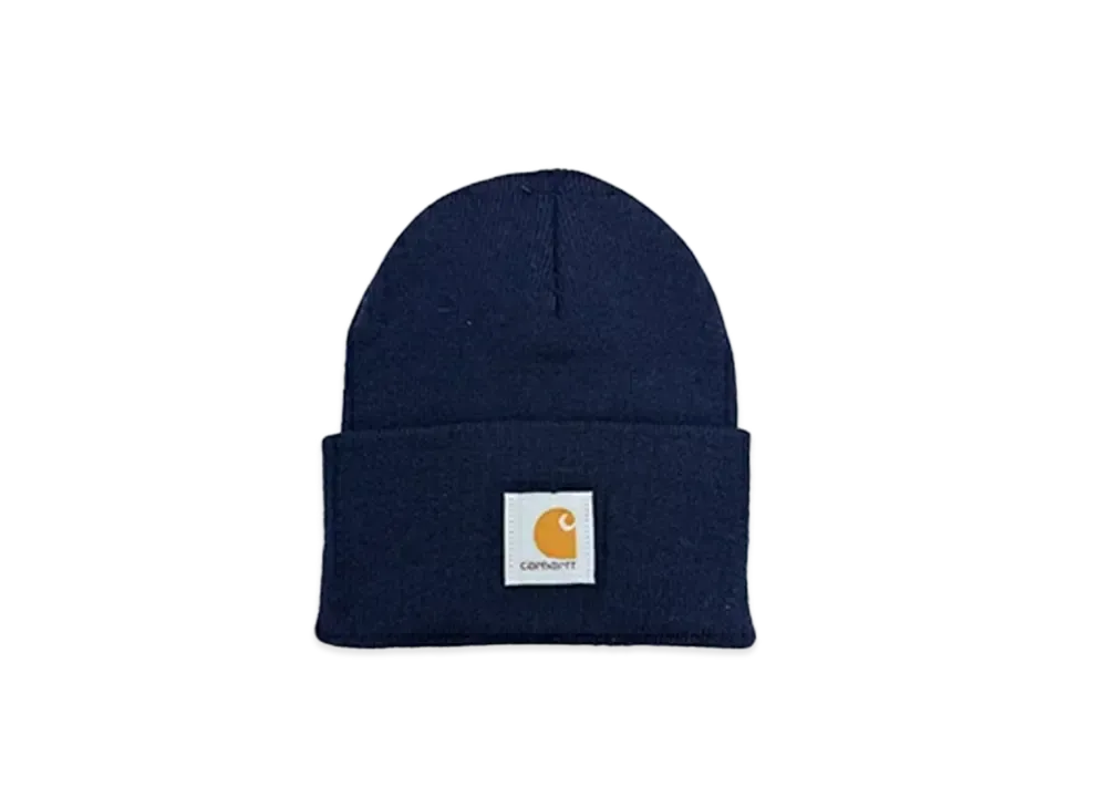 Carhartt Knit Cuffed Beanie Watch Cap C Logo "Navy"