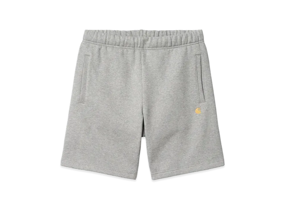 Carhartt WIP Chase Sweat Short "Grey Heather/Gold"
