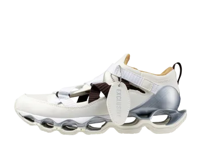 ミズノ ウェーブプロフェシー ストラップ "ホワイト/シルバー/ブラウン"