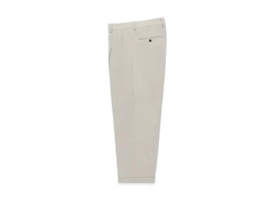 WACKO MARIA x Ermenegildo Zegna Pleated Trousers (Two Tuck) "Ivory"