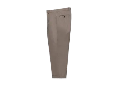 WACKO MARIA x Ermenegildo Zegna Pleated Trousers (Type-2) "Beige"