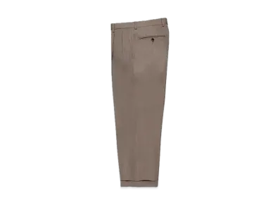 WACKO MARIA x Ermenegildo Zegna Pleated Trousers (Two Tuck) "Beige"